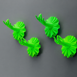 Percheros colección La Flamenca verde flúor pack