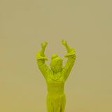 Imán con pinza colección La Flamenca amarillo flúor