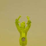 Imán con pinza colección La Flamenca amarillo flúor