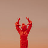 Imán con pinza colección La Flamenca naranja flúor