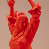 Imán con pinza colección La Flamenca naranja flúor