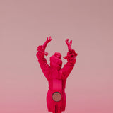 Imán con pinza colección La Flamenca rosa flúor