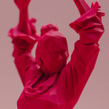 Imán con pinza colección La Flamenca rosa flúor