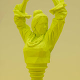 Tapón botella colección La Flamenca amarillo flúor