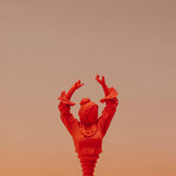 Bouchon de bouteille de la collection La Flamenca, orange fluo