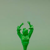 Tapón botella colección La Flamenca verde flúor