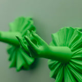 Porte-manteaux de la collection La Flamenca en vert fluorescent