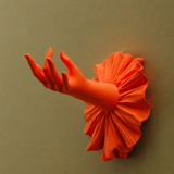 Percheros colección La Flamenca naranja flúor individual